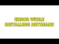 Ubuntu Error while installing netbeans