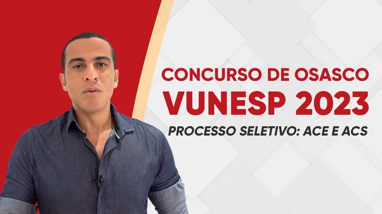CONCURSO DE OSASCO - ACE E ACS - PORTUGUÊS VUNESP 2023