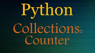 Python Collections Counter