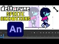 DELTARUNE Sprite Animations in ADOBE ANIMATE Tutorial V2