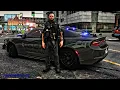 GTA 5 LSPDFR City Patrol Slicktop Charger in Action Realistic Law Enforcement Mod