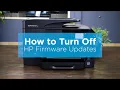 How to Turn Off HP Firmware Updates