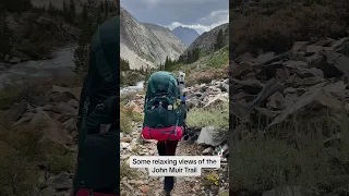 Just a few relaxing views of the John Muir Trail. #backpacking #hiking #jmt #johnmuirtrail ￼