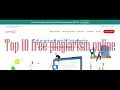 Top 10 free plagiarism checker online