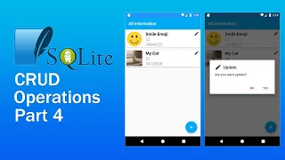 Android SQLite CRUD Operations Update Values - Part 4