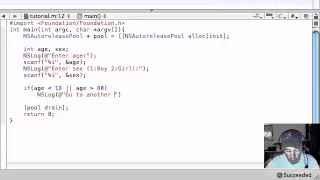 Objective C Programming Tutorial 19 Nested if Statements YouTube
