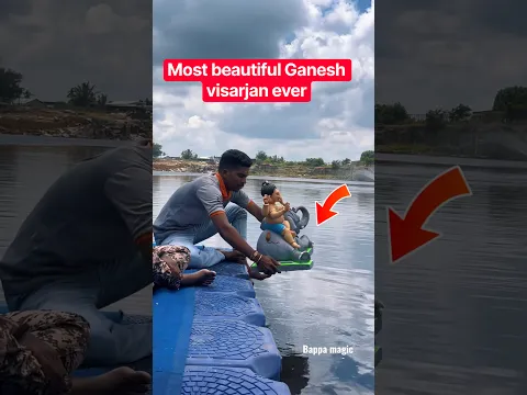 Most beautiful Ganesh visarjan ever | ganpati bappa visarjan #ganpatibappamorya #ganpativisarjan