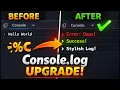 JavaScript console log Hack Style logs using c in DevTools