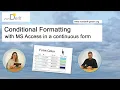 MS Access Color fields in a continuous form