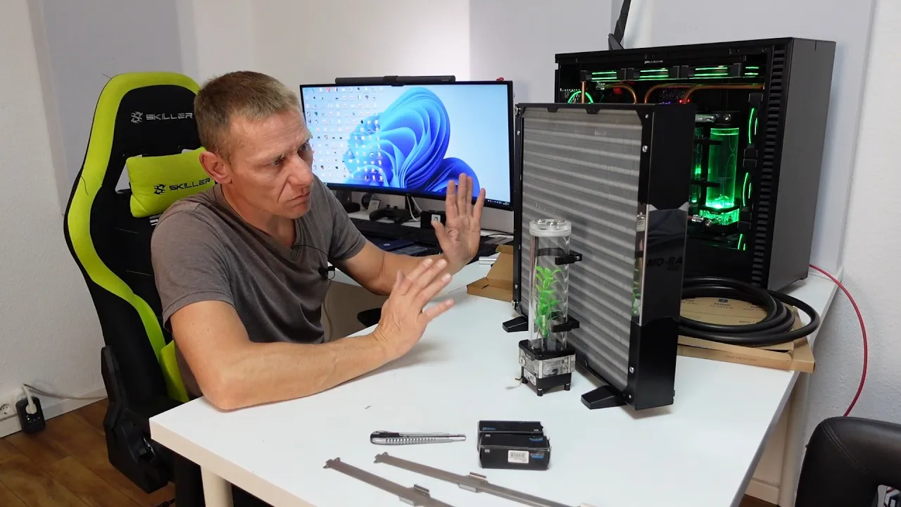 Watercool MO-RA3 420 LT black - Unboxing des externen Radiators
