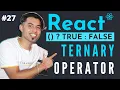 React Conditional Rendering Ternary Operator in React JS in Hindi in 2020