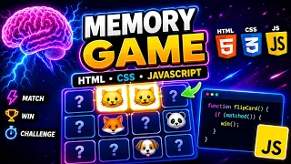JavaScript Memory Game Tutorial Build a Matching Card Game from Scratch