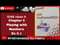 DBE mathematics class 8 Chapter 5 Playing with Numbers Ex 5 1