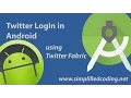 Twitter Login Android - Integrating Twitter Login Android Studio