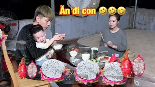 Tùng Bỏng Troll Cubin Ăn Cơm Với Quả Thanh Long Và Cái Kết