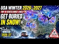 USA Winter 2026 2027 Top 10 States Most Likely to Get Buried in Snow