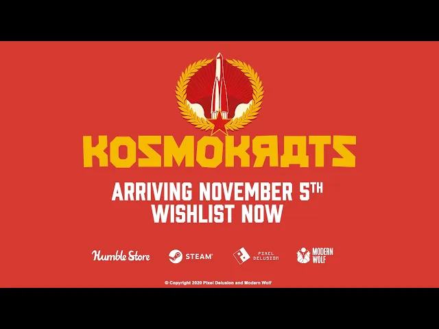 KOSMOKRATS - ft BILL NIGHY LAUNCHES NOVEMBER 5TH ON STEAM