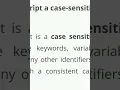 Is JavaScript a case-sensitive language