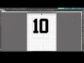Tutorial Silhouette Design Studio Athletic Jersey numbers with outline Font used is Athletic