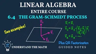 Gram-Schmidt Process and QR Factorization Step-by-Step