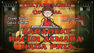 Karaoke RACUN ASMARA Iis Ariska-Versi Slow-Pop-D'Academy-Nada Pria-Style Keyboard Casio CTK-WK