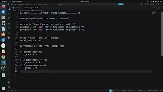 Day 3 I Built a Student Grade System in Python