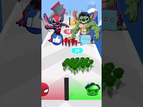 Stitch Hero Battle! 🔥 Superheroes Fight in Epic Crossover #Shorts