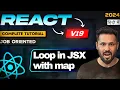 React JS 19 Tutorial in Hindi Loop in JSX with Map Function