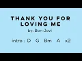 Download Lagu Thank You for Loving Me - lyrics with chords