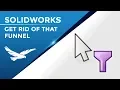 SOLIDWORKS Get Rid of the Icon on Your Cursor
