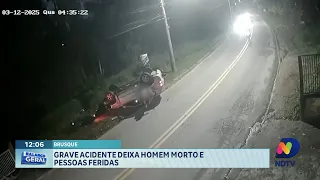 Grave acidente em Brusque deixa um homem morto e vários feridos na via