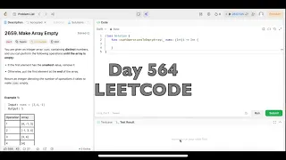Day 564 LeetCode Problem 2659 Make Array Empty - Swift