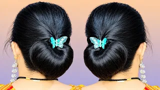 Simple Easy Clutcher Hairstyle For Daily Use! Easy Hairstyles For Medium Long Hair #Hairstyle