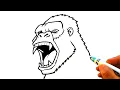 AWESOME How to Draw KING KONG - Roaring