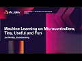 Machine Learning on Microcontrollers Tiny Useful and Fun - Jon Nordby Soundsensing