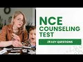 NCE Test Review Counseling Practice Exam Study Guide 25 Key Questions