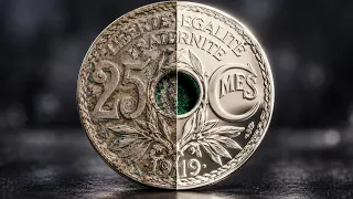 Restoring a Very Old French Coin to a Mirror Finish (ASMR)