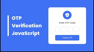 OTP Code Verification Form in HTML CSS JavaScript