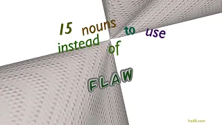 flaw - 19 nouns synonym to flaw sentence examples