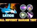 Latios All Moveset Damage Test Pokemon unite