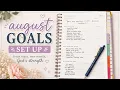 August PowerSheets Setup Resetting My Goals Starting Fresh