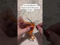 How to do a Triple Crochet Decrease tr dec crochet tutorial