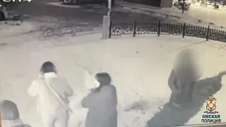 Омички украли плюшевых мишек с витрины магазина
