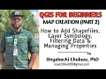 QGIS for Beginners Map Creation Part 2 How to Add Shapefiles Layer Symbology Manage Properties