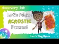Learn How To Turn Your Name Into A Fun Poem With This Easy Acrostic Poem For Kids