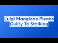 Luigi Mangione Pleads Guilty To Stalking