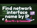 Find the names of the network interfaces by their IPs by the fib - trie file