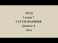 CYCLICBARRIER in Java Q4 Java L7 P4 SMILE ROAD