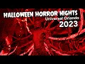 Halloween Horror Nights 2023 - ALL Houses and ScareZones Universal Orlando RIP TOUR 4K