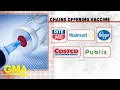 CVS and Walgreens to become vaccination sites l GMA